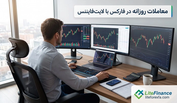 معاملات روزانه در فارکس با لایت فایننس