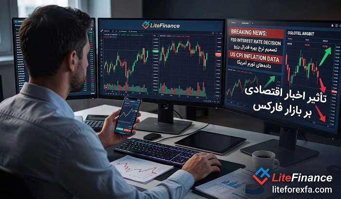  تأثیر اخبار اقتصادی بر بازار فارکس با لایت فایننس