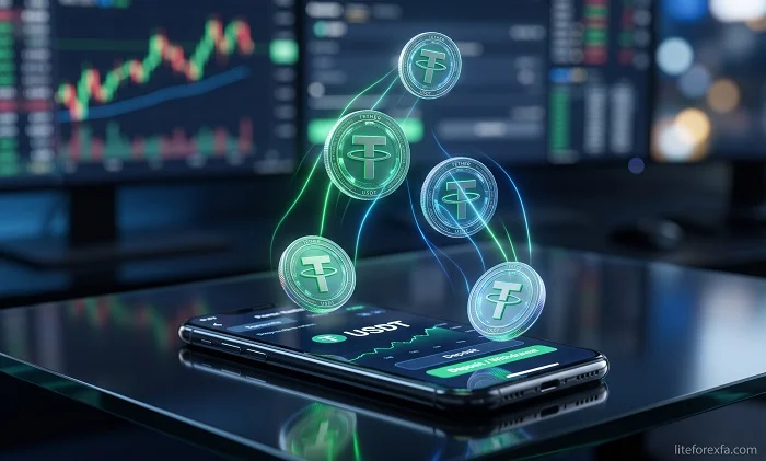 واریز و برداشت تتر در لایت فایننس (USDT بر بستر TRC20)